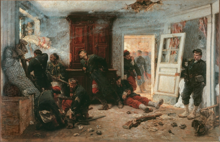 Alphonse-Marie-Adolphe_de_Neuville_-_Les_dernières_cartouches_(1873)